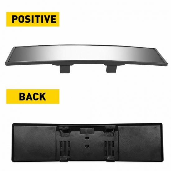 270mm Universal Clip Interior On View Rear Clear Mirror Tint Wide Angle Mirror