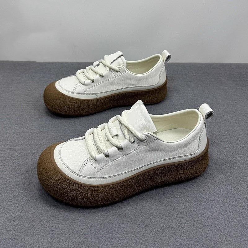 

Новая женская обувь на толстой подошве, универсальная ретро обувь для повседневной носки с увеличением роста, спортивная обувь для скейтборда 40