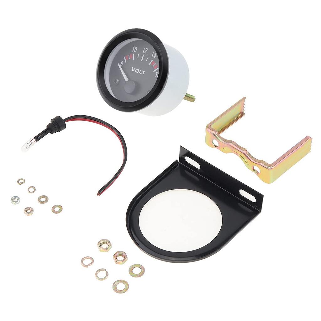 2" 52MM 12V 8~16V Universal LED Electrical Car Voltmeter Voltage Gauge Meter