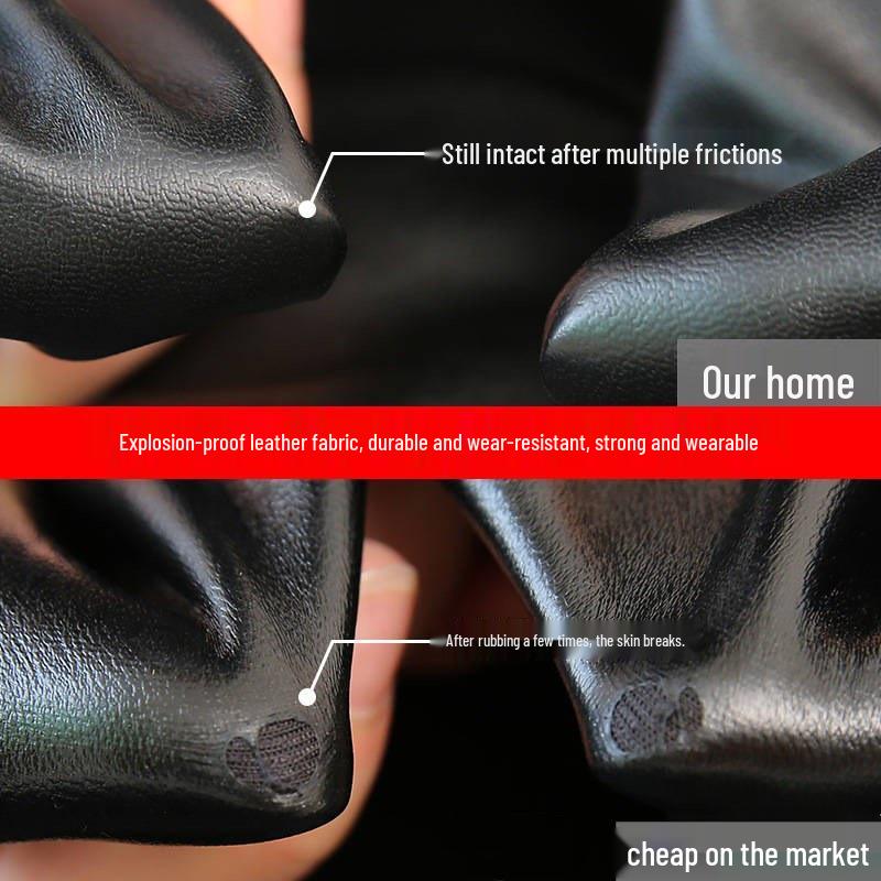 Women's High-Waisted PU Leather Pants with Velvet Lining, Slim Fit, Windproof & Waterproof, Perfect for Autumn/Winter.