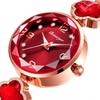 Bonarger Women's Clover Diamond Bracelet Quartz Movement Luminous Waterproof Calendar Watch B3590L (4 Color)