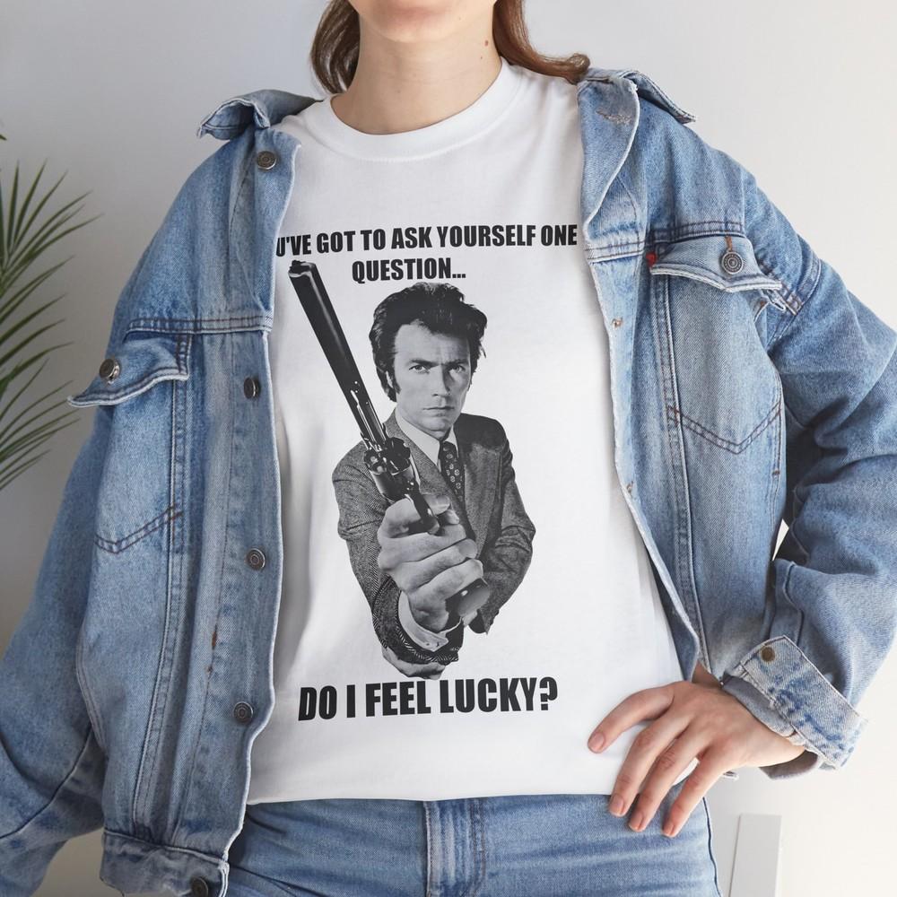 

Dirty Harry Do I Feel Lucky (1971) T-Shirt Clint Eastwood Police San Francisco S