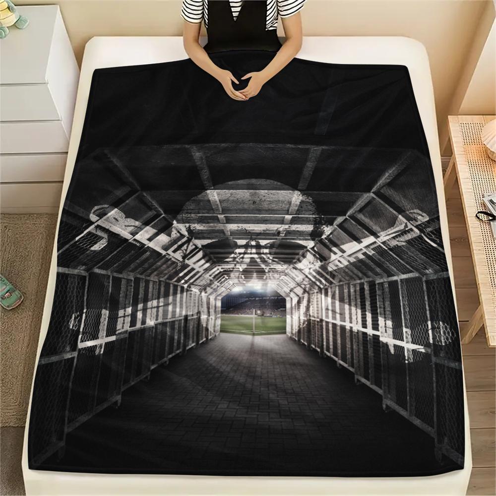 1Pc St. Pauli FC Print Flannel Blanket, High quality Comfortable for All Seasons, Home Decor, Warmth and Comfort, Perfect for Christmas GiftS