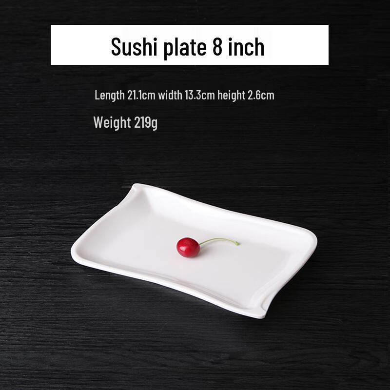 Qian Xing A8 White Melamine Plate Set