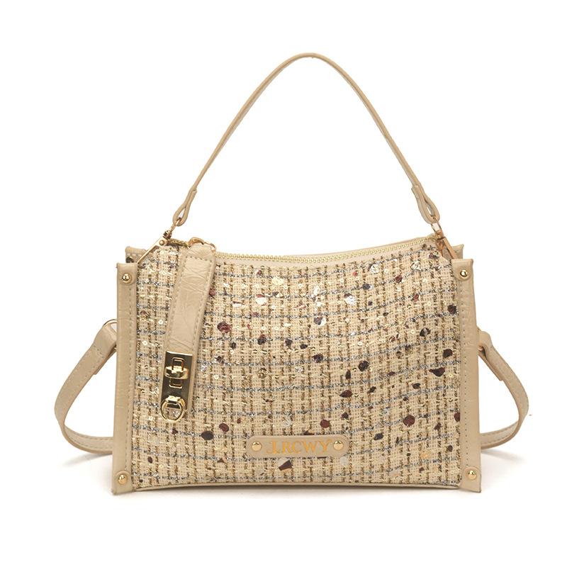 

2026 New Women s Shoulder Bag Trendy Fashion Handheld Tote Bag Large Capacity Underarm Bag Retro Printed Bag хакі