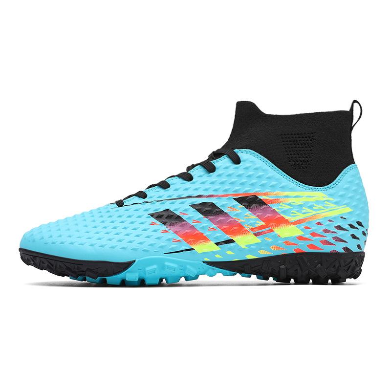 New Large-size Football Shoes Men's High-top Young Students Game Training Artificial Turf Long Broken Nails Football Shoes