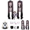 Nekopara Chocola Vanilla Cat Maid Dress Cosplay Costume Wig Breathable Exquisite Workmanship