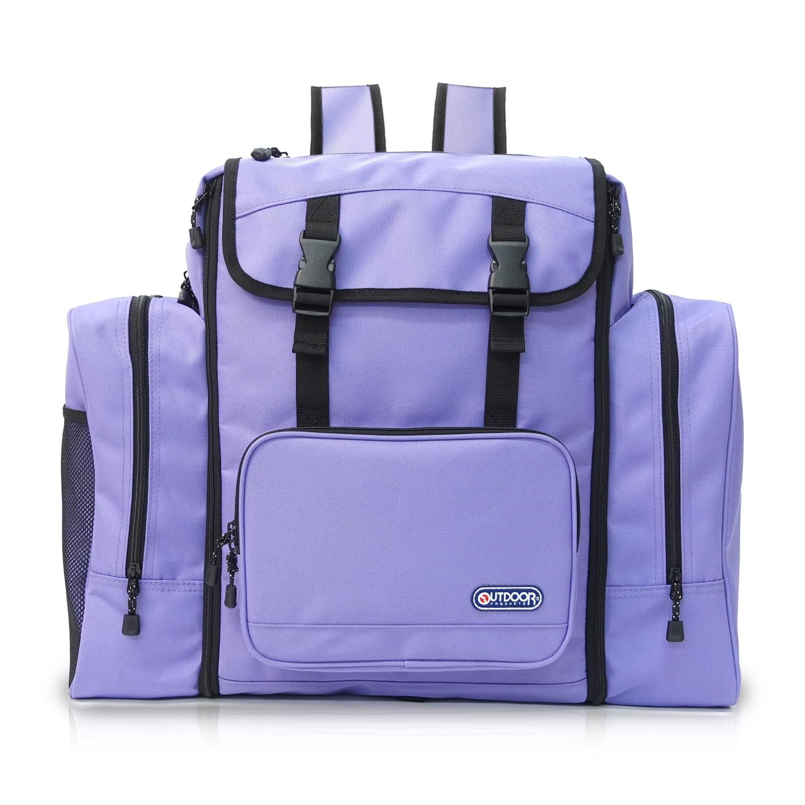 

Rucksack Forest Bag Large Capacity Expandable School Trip Camping Plain Luminous Kids Lavender F [Outdoor Products]