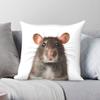 Entzückendes Babyratten-Quadratkissenbezug Polyester Leinen Samt Bedruckter Reißverschluss Dekor Kissenbezug Heimkissenbezug 45X45