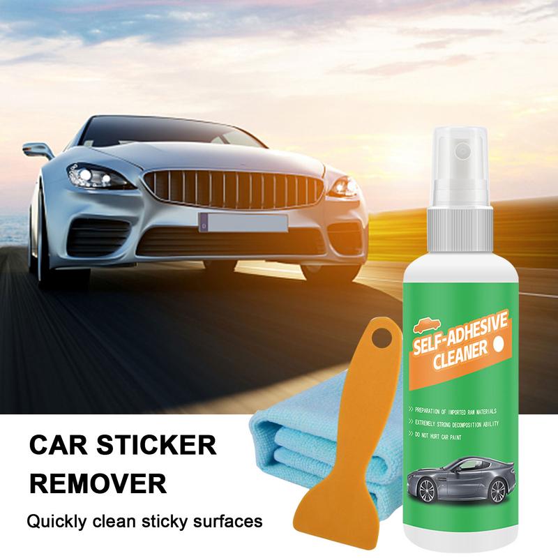 100ml Car Sticker Remover Kits Sticky Residue Removal Car Glass Label Cleaner Adhesive Glue Spray for Porcelain Ceramics Metal