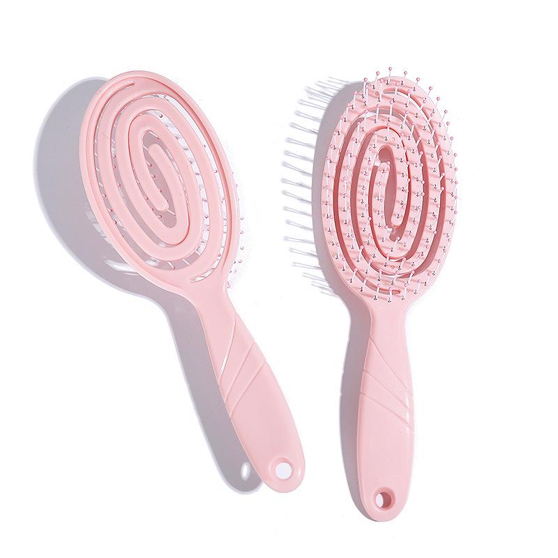 

Детская мягкая пластиковая расческа - Полый дизайн, Эластичная, Против спутывания, Массаж кожи головы, Гладкий матовый стиль комариная спираль 19.5 x 6 x 2.5 cm розовый