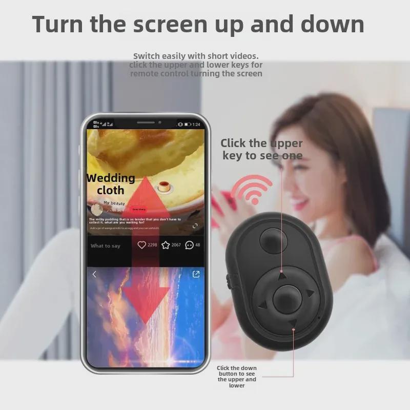 Multi-Function Selfie Bluetooth Remote for Video and Page Turning