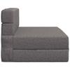 Folding Sofa Bed Light Grey 70 x 72 x 60 cm Fabric