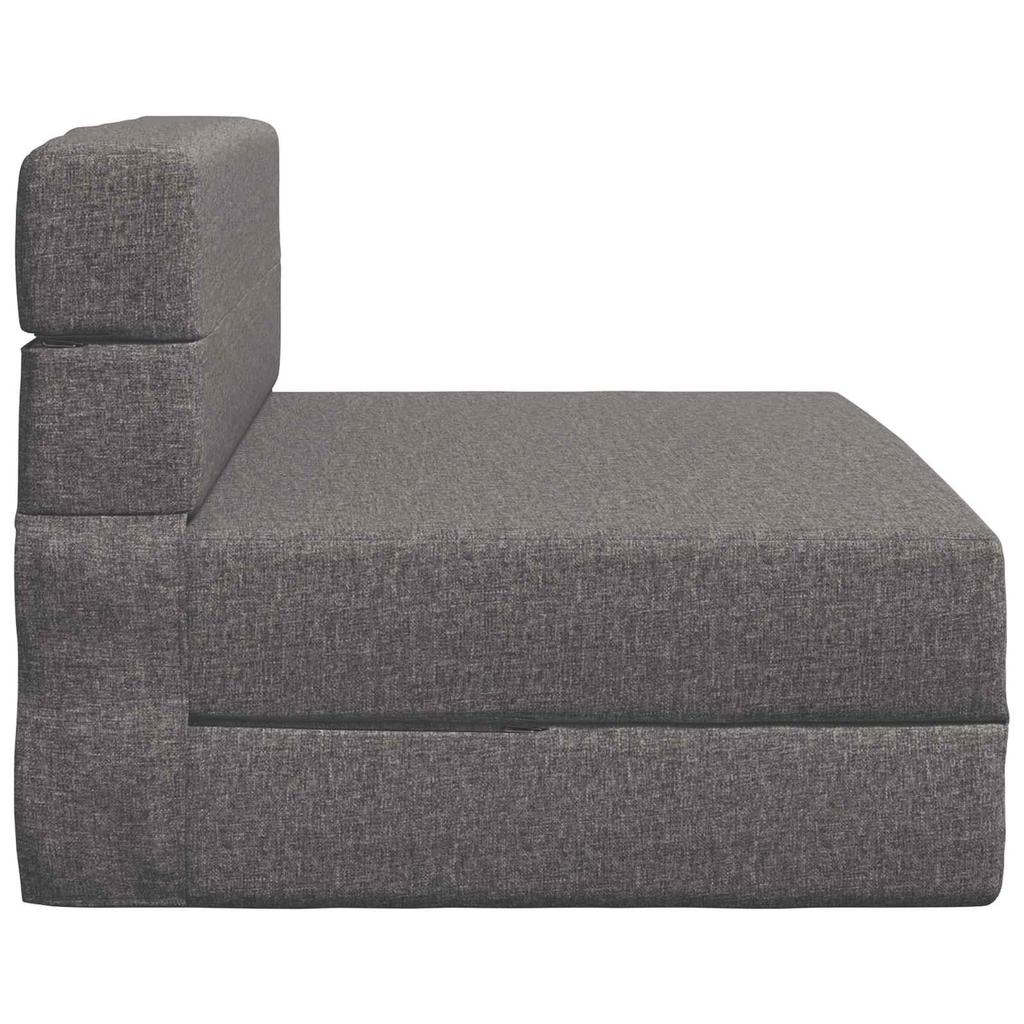 Folding Sofa Bed Light Grey 70 x 72 x 60 cm Fabric