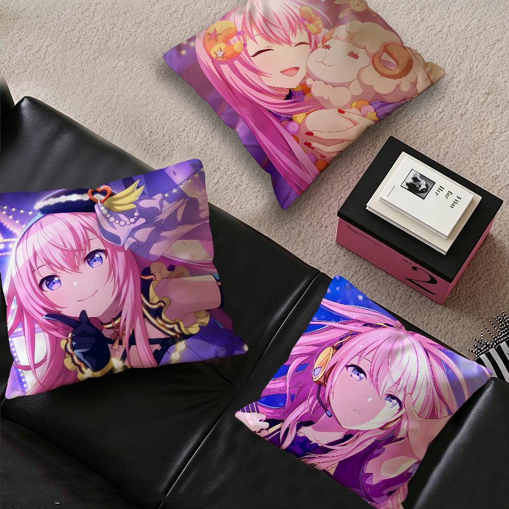 Megurine Luka Cartoon Pillow Cover for Bedroom Room and Living Room Sofa Decorative Cushion Cover