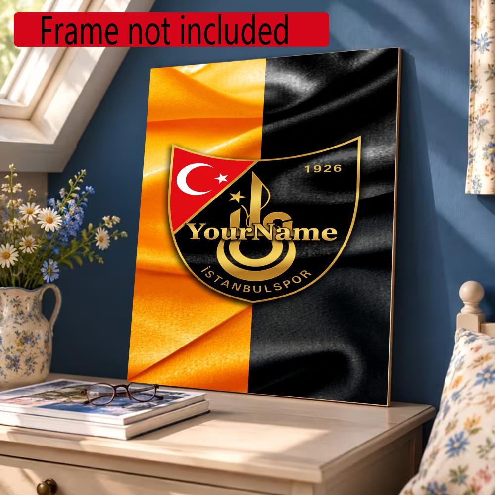 Galatasaray Customize Your Name Diamond Painting Round Diamond Rhinestones Mosaic Diamond Embroidery Wall Paintings Rhinestones Gift Frameless