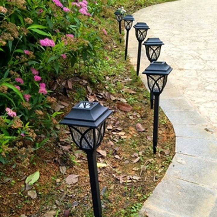 Led Lanterns Stick-In Standing Lamp Garden Lighting Set Of 6 43Cm
