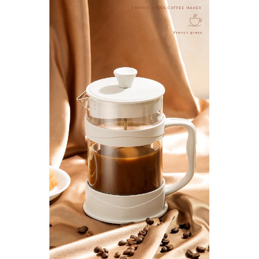 GIANXI Cafeteira Prensa Francesa Barista Ferramentas Jarra de Café Pote de Cerveja Casa de Vidro de Aço Inoxidável Soco de Mão