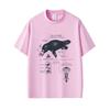 Maglietta Grafica Divertente Anatomia dell'Ornitorinco Uomo Donna Casual Oversize Girocollo Magliette Maschili Vintage Streetwear Moda Maschile Maglietta