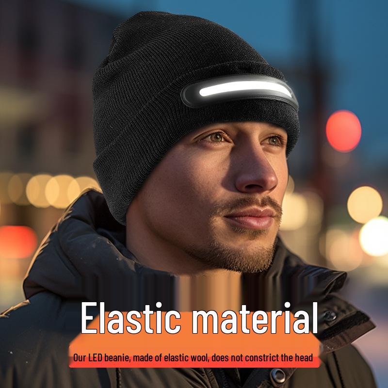 Cross-border LED Rechargeable Luminous Night Running Hat