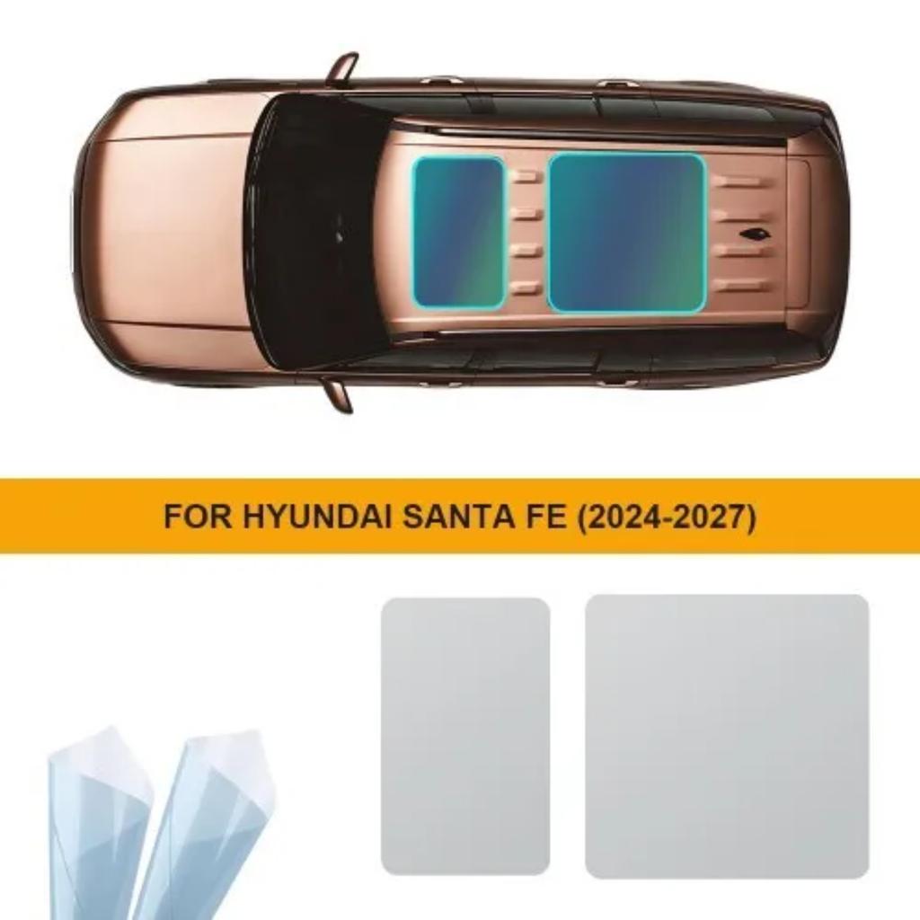 TPU PPF Car Sunroof Insulation Film For Hyundai Santa Fe 5th SEL 2024-2027 Ice Armor Protection Resistant Car Sunroof Stickers