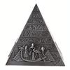1PC Egyptian Pyramids Figurine Pyramid Alloy Iron Statue Desktop Decoration