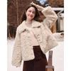 betu Women's Winter Faux Fur Lapel Short Coat