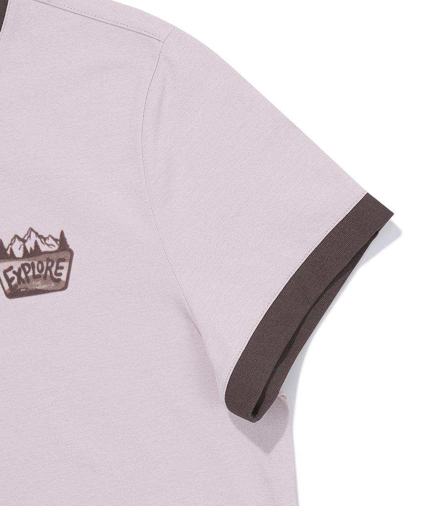 BBC EARTH Women'S Ringer Nature T-Shirt Pink