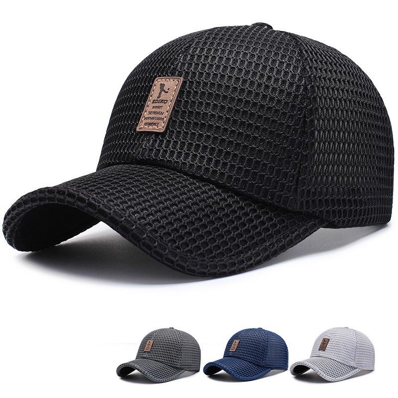 Manufacturer summer Korean version tide casual mesh baseball cap men and women with the same sun protection visor fishing cap