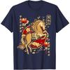 Chinese New Year of The Horse 2026 Lantern Zodiac Art Retro Patterned Tops Harajuku High Quality Cotton Tops Aesthetic Clothes