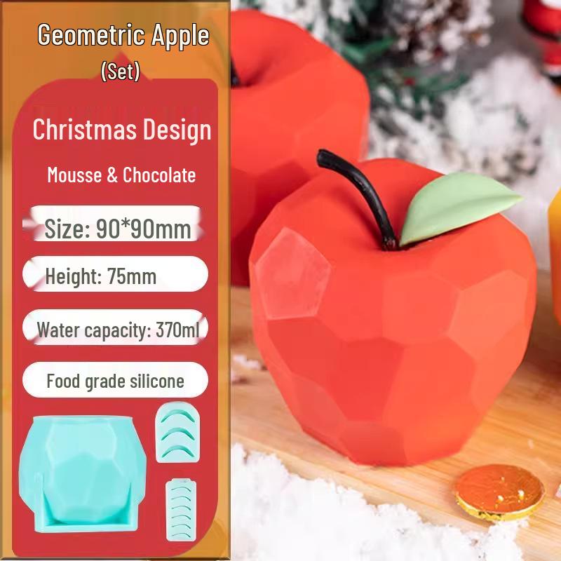 Silicone Christmas Sleigh Mold: Food-Grade Chocolate Shells for Fun Festive Cake and Mousse Decorations