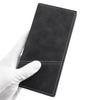 Vintage Ultra-Thin Men's Long Wallet: Multi-Card Slot with Zipper, Soft Leather Clutch Bag