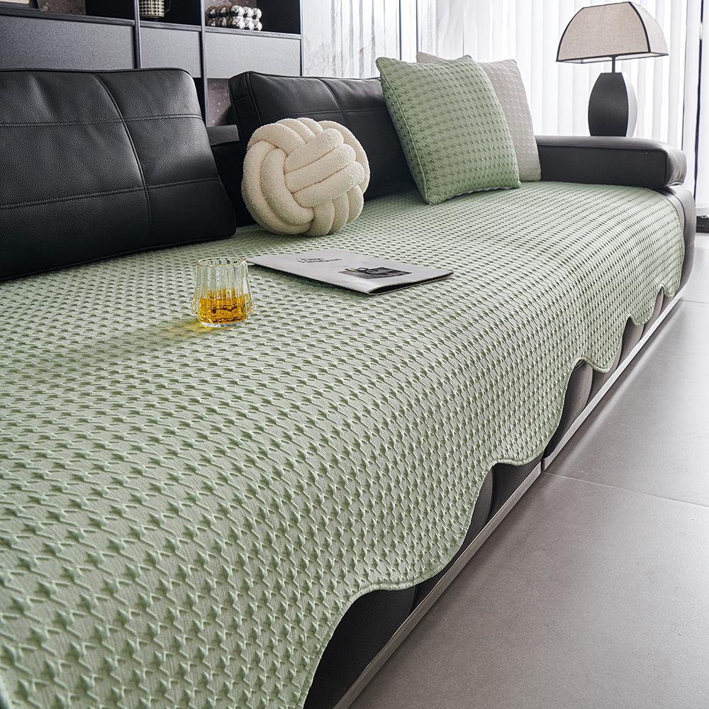 

Special-Shaped Ice Silk Sofa Cushion Summer High-End Sofa Cover Cloth Towel Irregular Fixed Non-Slip Mat Sofa Cushion 70*70cm