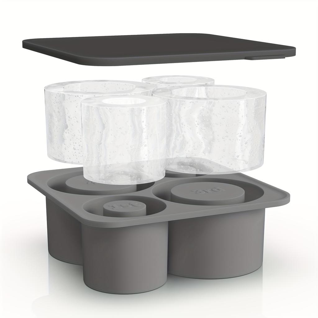1pc/Ice Tray for Rolling Cups, New Silicone Ice Maker, for Making 4 Covered and Fridge Hollow Cylindrical Ice Molds