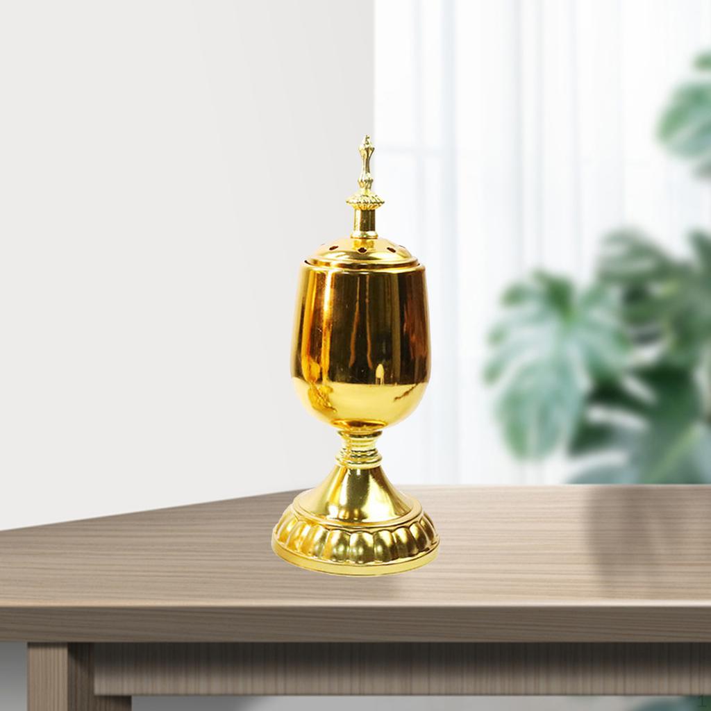 Burner Gold-plated Censer Cone Holder Ornaments Crafts Decor