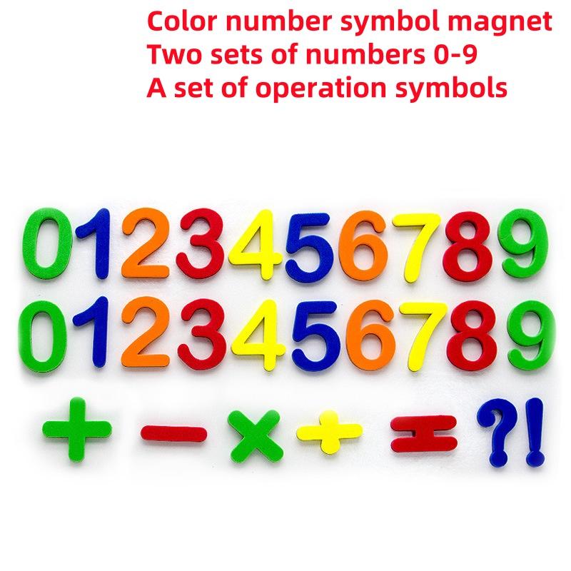 DIY Alphanumeric Refrigerator Magnet ABC Preschool Learning Toy Case for Refrigerator Blackboard Pasting