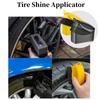 Tire Shine Applicator, Reusable Tire Dressing Applicator Pad with Ergonomic Rectangle Box for Car