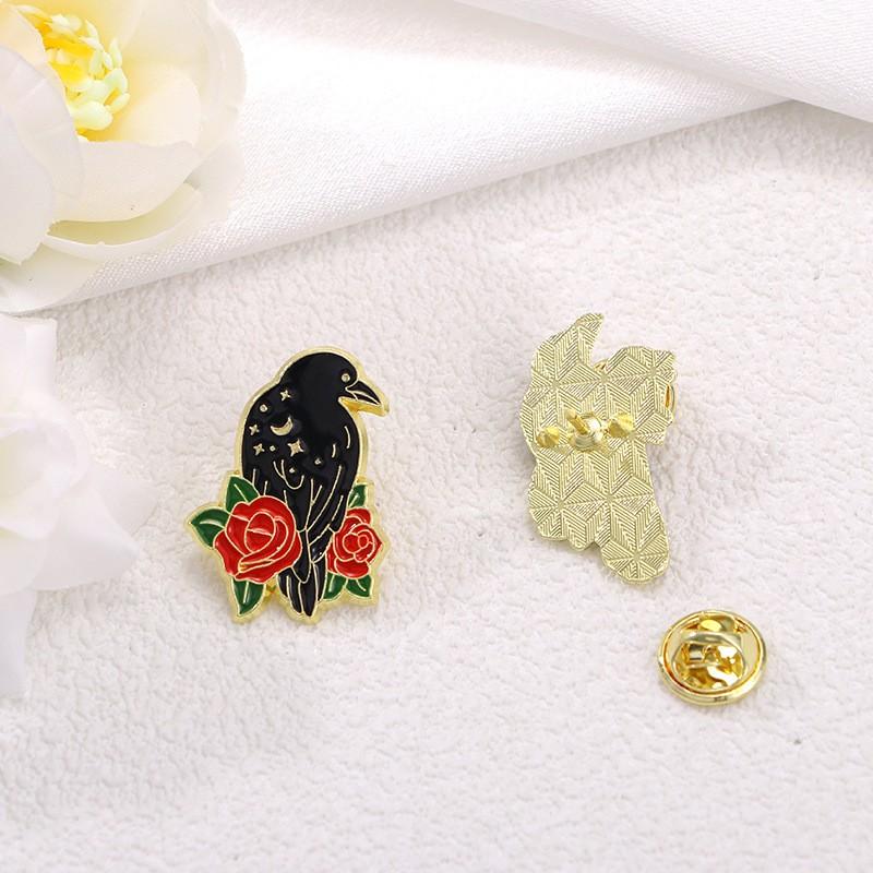 1PC Bird Brooch Unisex Simulation Animal Badge Accessories Clothing Bags Buckle Pins