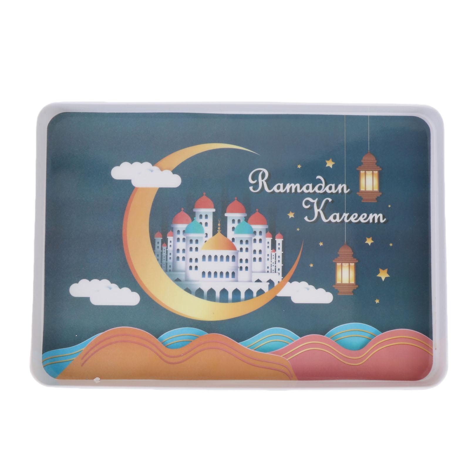 

Прямоугольный меламиновый поднос для сервировки, многоразовое легкое и прочное блюдо для закусок и фруктов синий