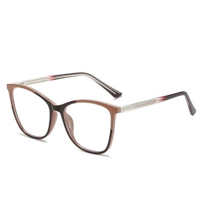 Ferrule Student Face Repair Glasses Frame Anti-Blue Light And Radiation-Resistant Cat'S Eye Tr Flat Mirror