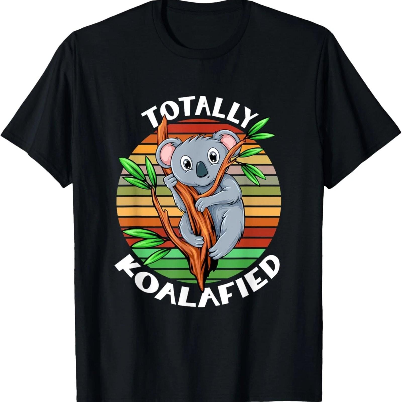Totally Koalafied Funny Koala Bear Animal Graphic T-Shirt S