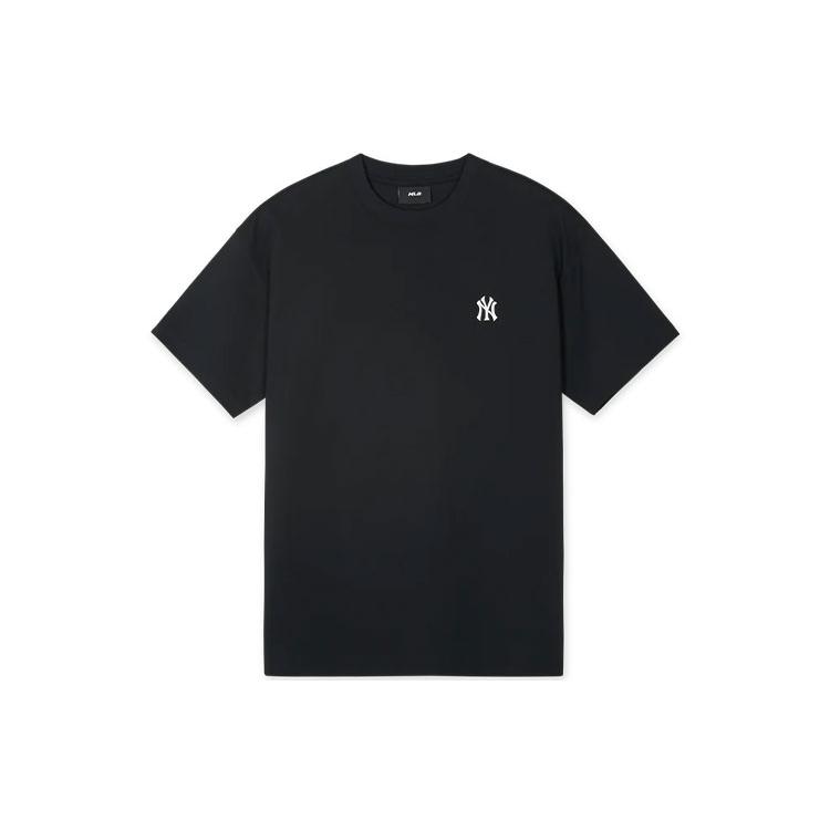 

New MLB Drop Shoulder Sleeve T Shirt Women s Black 3FTSB0543-50BKS S