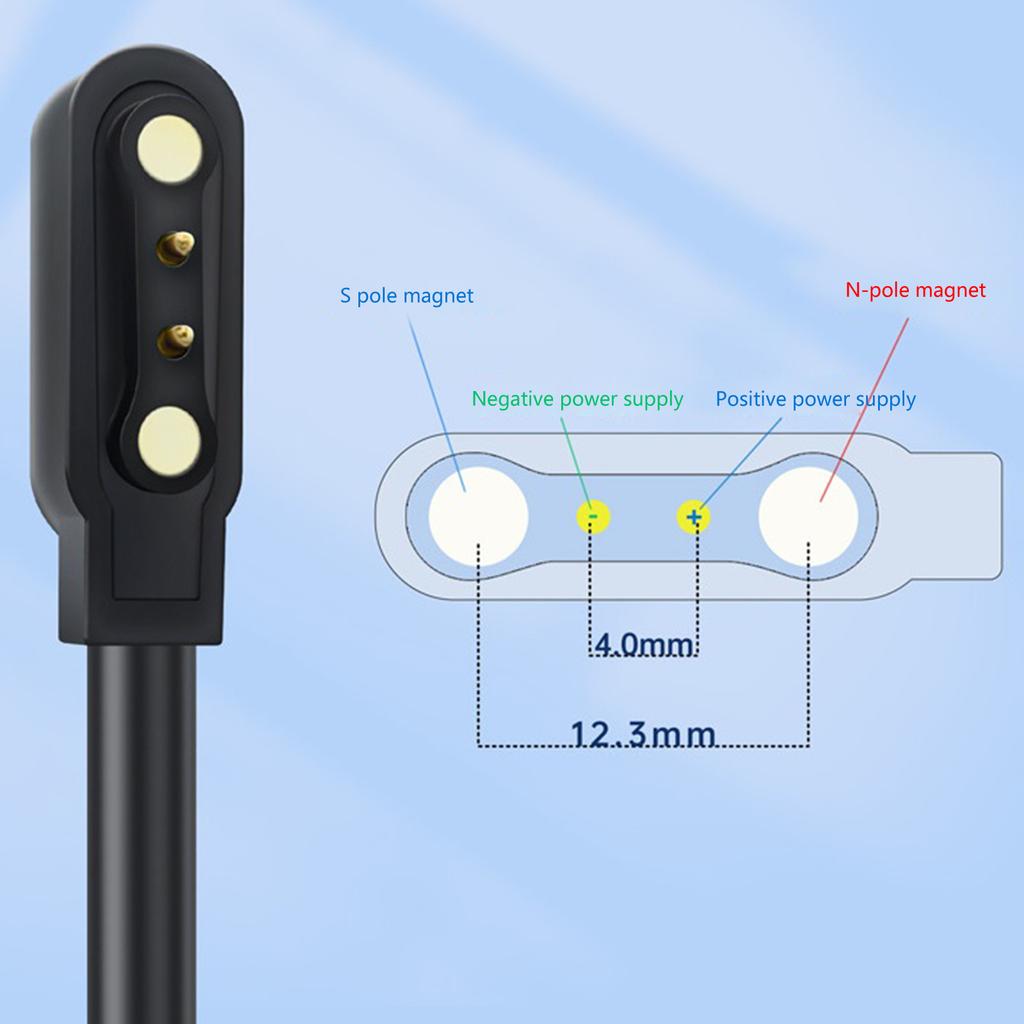 Câble de chargement USB magnétique pour montre connectée LS05/W26/RS4, câble de chargement de remplacement, station d'accueil, accessoires