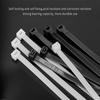 50/100Pcs Self-locking Plastic Nylon Zip Ties Black Zip Ties Fastening Loops Zip Ties Zipper Ties Nylon Zip Ties Set