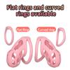 Chastity Cage with 4 Adjustable Rings Lightweight Silicone Male Chastity Device Invisible Penis Lock Bondage Sex Toys for Men 18+
