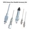 5/7Pcs Grease Gun Needle Accessory Set Dispenser Rubber Coupler Adapter Injector Detachable Nozzles For Narrow Tight Spaces