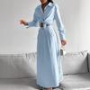 Autumn Stylish Commuting Set, Long-sleeved Shirt, Skirt and Slimming Two-piece Set