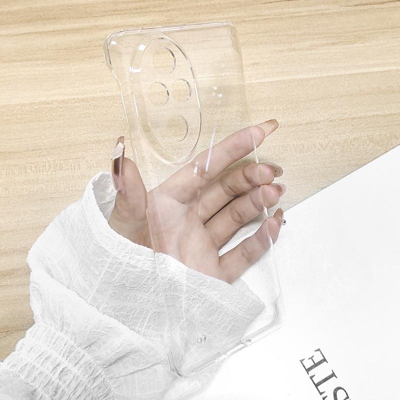 Plating No Borders Transparent Phone Case For Honor 200 Pro 200Pro Electroplated Clear Ultra Thin Clear Hard Back Bumper Cover