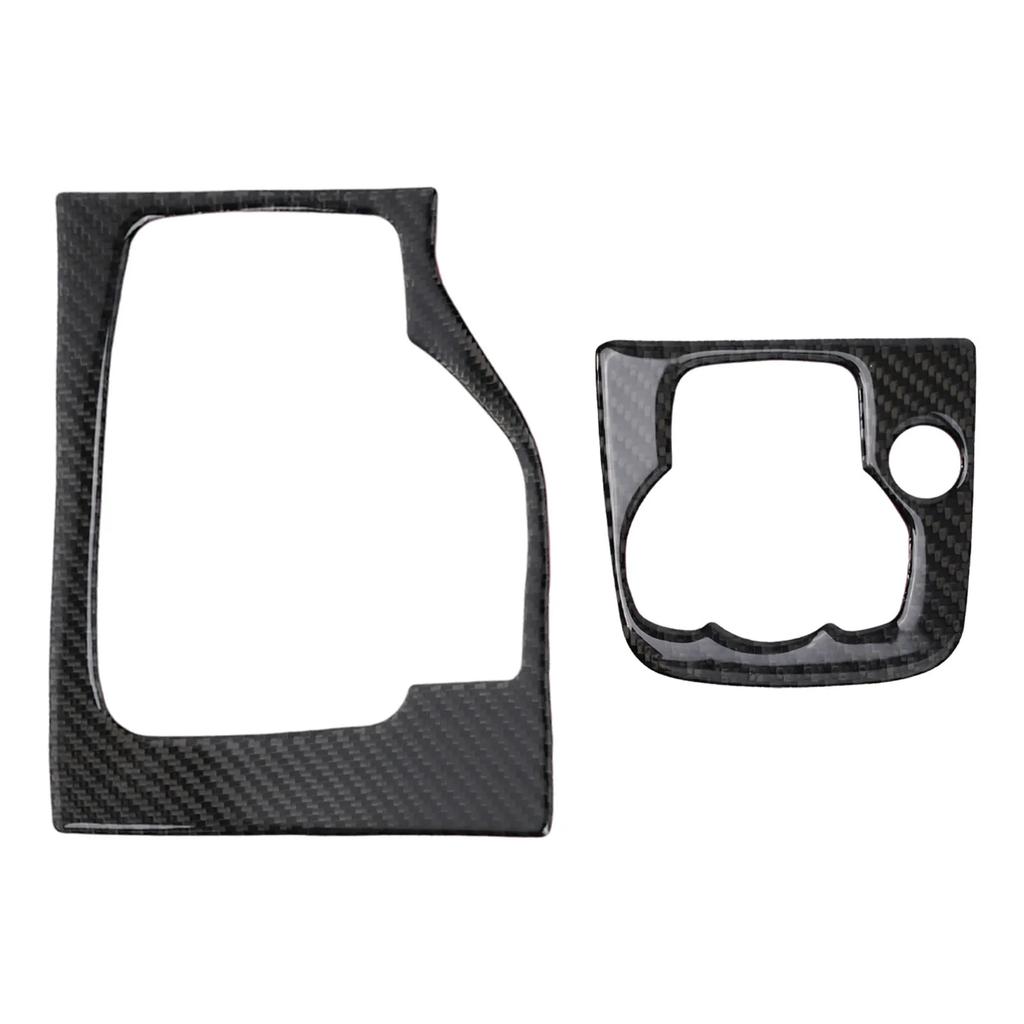 Carbon Fiber Look Gear Shift Panel Cover Trim For Mazda 3 Axela 2013-2016 Gear Transmission Decorative Sticker