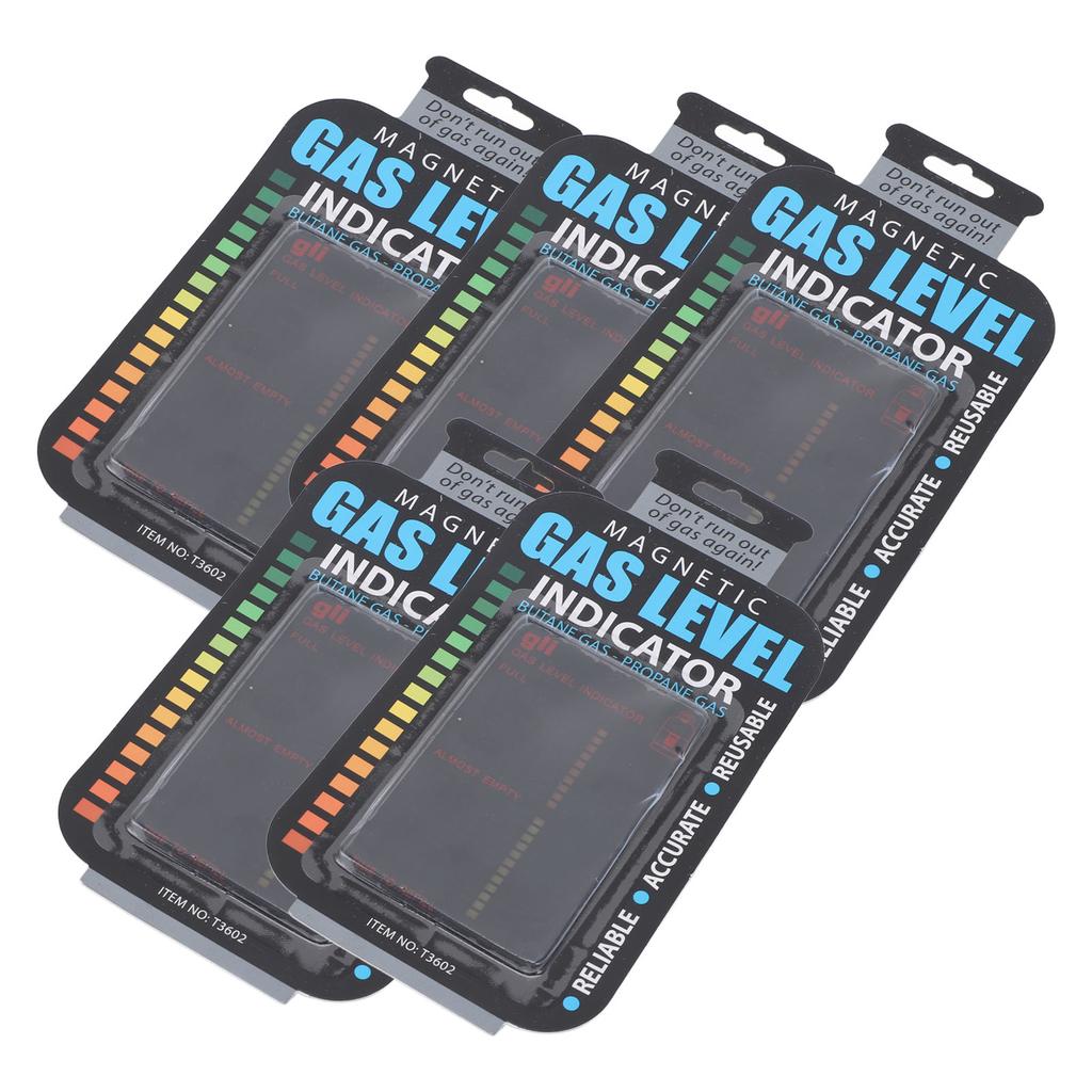 5pcs Gas Level Indicator Portable Magnetic Propane Fuel Level Indicators for Travel Camping